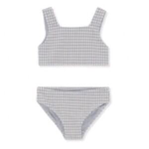 Gray Checkered Bikini Set by Konges Slojd